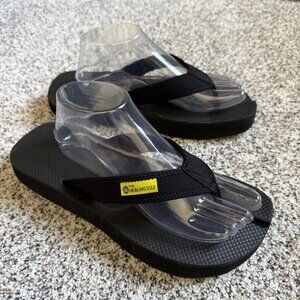 The Healing Sole Flip Flops Sandals Plantar Fasciitis Black Women’s Size 11